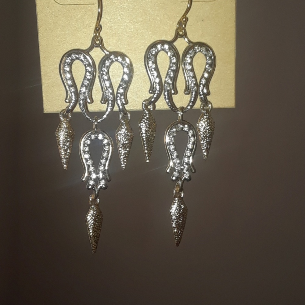 NWOT Alexis Bittar crystal chandelier earrings
